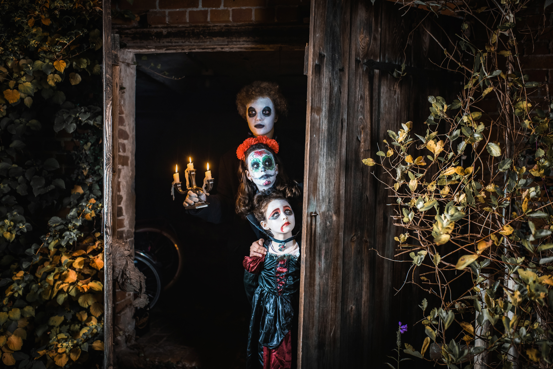 Szene aus Halloween-Theaterstück
