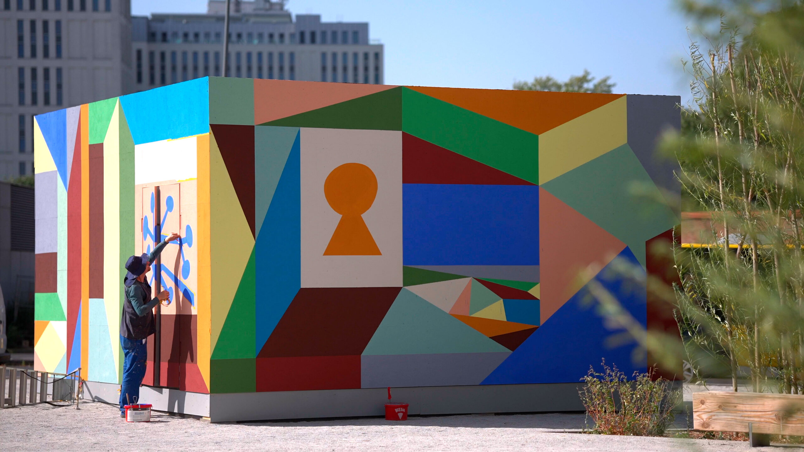 Der ArtCube auf dem Europaplatz